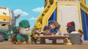 v.li.: Grandpa Gravel, Rubble, Mix, Wheeler, Charger