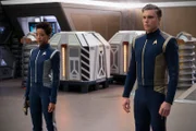 "Saints of Imperfection" -- Episode #205 -- Pictured (l-r): Sonequa Martin-Green as Burnham; Anson Mount as Captain Pike of the CBS All Access series STAR TREK: DISCOVERY. Photo Cr: Michael Gibson/CBS