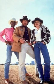 Francis Gage (Judson Mills), Cordell Walker (Chuck Norris) und  James Trivette (Clarence Gilyard Jr.)