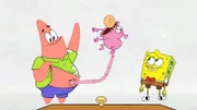 v.li.: Patrick, Patrick's stomach, SpongeBob