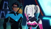 L-R: Nightwing und Harley Quinn