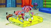 SpongeBob, Squidward, Patrick und Gary