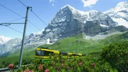 Mit der Jungfraubahn vorbei an der Eiger Nordwand hinauf zum höchsten Bahnhof Europas - dem Jungfraujoch (auf 3466 Meter über Meer)