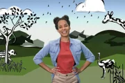 Pia (Amofa-Antwi) ist die neue Reporterin in der Format-Familie „Anna/Pia und die wilden Tiere“.