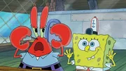 L-R: Mr. Krabs, SpongeBob