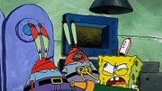 L-R: Mr. Krabs, Robot Krabs, SpongeBob