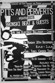 Konzertplakat von "Bronski Beat": Alle Bandmitglieder lebten offen homosexuell und äußerten sich in ihren Liedern häufig politisch zum Thema Homosexualität.
