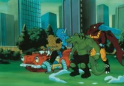 Die Dinosaurier begeben sich gemeinsam auf die Suche nach dem gefährlichen Bad Rap und seiner Raubsaurier-Gang.