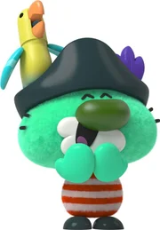 PirateCat ist streitsüchtig und schroff, er mag Schätze, Abenteuer und lange Nickerchen. Ein echter Pirat!