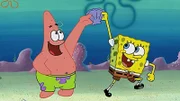 L-R: Patrick, Junior, SpongeBob