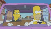 Werden durch Elons (l.) Ideen nur Verbesserungen nach Springfield kommen? Homer (r.) ist sich sicher ...