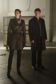 L-R: Müssen einen neuen Mordfall aufdecken: Kate Beckett (Stana Katic) und Richard Castle (Nathan Fillion) ...