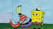 L-R: Mr. Krabs, SpongeBob