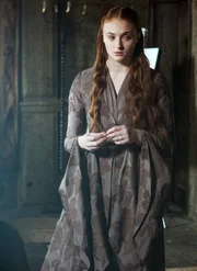 Sansa (Sophie Turner) macht eine Aussage zugunsten von Kleinfinger..