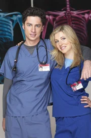 (2. Staffel) - Gemeinsam machen sich J.D. (Zach Braff, l.) und Elliot (Sarah Chalke, r.) daran, den unberechenbaren Krankenhausalltag zu meistern ...
