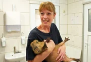 Tina mit Capibara