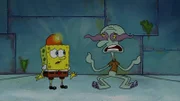 L-R: SpongeBob, Squidward