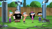 PHINEAS AND FERB - "Phineas and Ferb Save Summer" - Jay Leno ("The Tonight Show with Jay Leno") guest stars in "Phineas and Ferb Save Summer", a special one-hour episode premiering MONDAY, JUNE 9 (10:00-11:00 a.m., ET/PT) on Disney XD. Leno plays the voice of Major Monogram's boss, Colonel Contraction of the O.W.C.A. (Organization Without a Cool Acronym), in the special episode in which Phineas, Ferb and the gang host a global summer concert -- just as Doofenshmirtz's latest "-inator" invention moves the Earth, putting summer itself in jeopardy. (DISNEY XD) FERB, BUFORD, PHINEAS, ISABELLA, BALJEET
