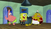 L-R: Patrick, SpongeBob, Barry Blobfish