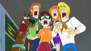(l-r) Scooby-Doo, Norville "Shaggy" Rogers, Velma Dinkley, Daphne Blake, Fred Jones.