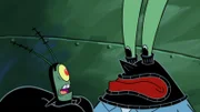 L-R: Plankton, Mr. Krabs