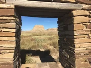 Ancient Pueblo Bonito complex. Chaco Canyon Culture National Historic Park, New Mexico, USA