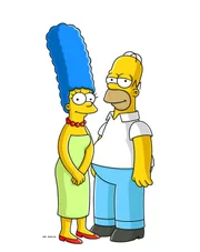 (21. Staffel) - Glücklich miteinander: Marge (l.) und Homer Simpson (r.) ...
