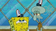 L-R: SpongeBob, Squidward