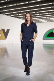Moderatorin Nina Brunner.
