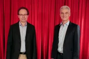 Heute zu Gast bei Campus Talks: Prof. Dr. Gerd Kempermann und Prof. Dr. Andreas Lendlein (links im Bild).