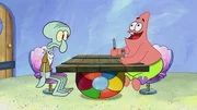 L-R: Squidward, Patrick