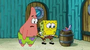 L-R: Patrick, SpongeBob, Junior