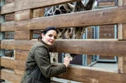 Tierärztin Dr. Mertens (Elisabeth Lanz) braucht eine Blutprobe des Giraffenbullen, doch das ist gar nicht so einfach.