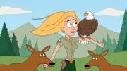 Ethel, die neue Mitarbeiterin im Nationalpark Brickleberry, ist bei den Tieren besonders beliebt ...