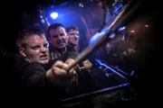 Cleveland, OH - Dramatic Recreation: German Crew of U47 load torpedo. (Pacific Fleet Productions II Inc./Sean White)