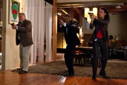 L-R: Vince Korsak (Bruce McGill), Barry Frost (Lee Thompson Young), Detective Jane Rizzoli (Angie Harmon)