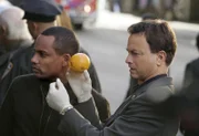 Dr. Sheldon Hawkes (Hill Harper) and Det. Mac Taylor (Gary Sinise) work on a case involving a boy from Danny's neighborhood, on CSI: NY Wednesday, Dec. 12 (10:00-11:00 PM, ET/PT) on the CBS Television Network. Photo: Cliff Lipson/CBS ©2007 CBS Broadcasting Inc. All Rights Reserved.