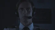 REENACTMENT - Capitan Jeff Clay of Comair Flight 5191 (played by Autin Ball) looks bewildered and confused at the dark runway ahead. (Cineflix 2020/James Griffith)
