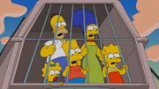 Ein harmloser Ausflug in einen Vergnügungspark wird zum Albtraum: (v.l.n.r.) Maggie, Homer, Bart, Marge und Lisa ...