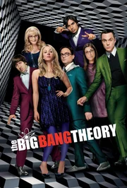 (8. Staffel) - The Big Bang Theory: Bernadette (Melissa Rauch, 2.v.l.), Howard (Simon Helberg, l.), Amy (Mayim Bialik, 2.v.r.), Sheldon (Jim Parsons, r.), Leonard (Johnny Galecki, M.), Penny (Kaley Cuoco, 3.v.l.) und Raj (Kunal Nayyar, 3.v.r.) ...