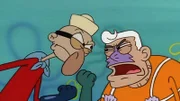 L-R: Barnacle Boy, Mermaid Man