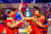 Die Freude ist groß. Das Team aus Sibiu/Rumänien gewinnt den Piet-Flosse-Pokal.