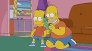 Sehr zu Marges Missfallen hat sie jetzt mit zwei kleinen Jungen zu kämpfen - zumindest geistig: Homer (r.) und Bart (l.) ...