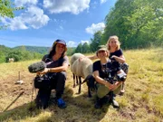 Unser Drehteam um Dominique Klughammer (Regisseurin, Mitte) mit Tonassistent Samuel Kaufmann und Kamerafrau Luana Knipfer war für den BR im Einsatz während der verschiedenen Jahreszeiten.