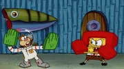 L-R: Sandy, SpongeBob