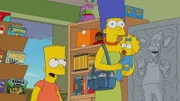 (v.l.n.r.) Bart; Marge; Maggie