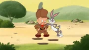 v.li.: Elmer Fudd, Bugs Bunny