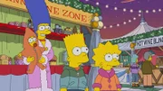(v.l.n.r.) Maggie; Marge; Bart; Lisa