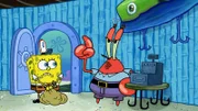 L-R: SpongeBob, Mr. Krabs