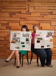 Chrystie og Faatima i Rik p&aring; rabatt.